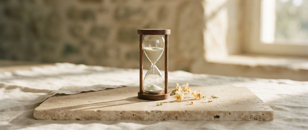 Sanduhr mit Orangenblüten – wie lange Parfum auf der Haut hält
