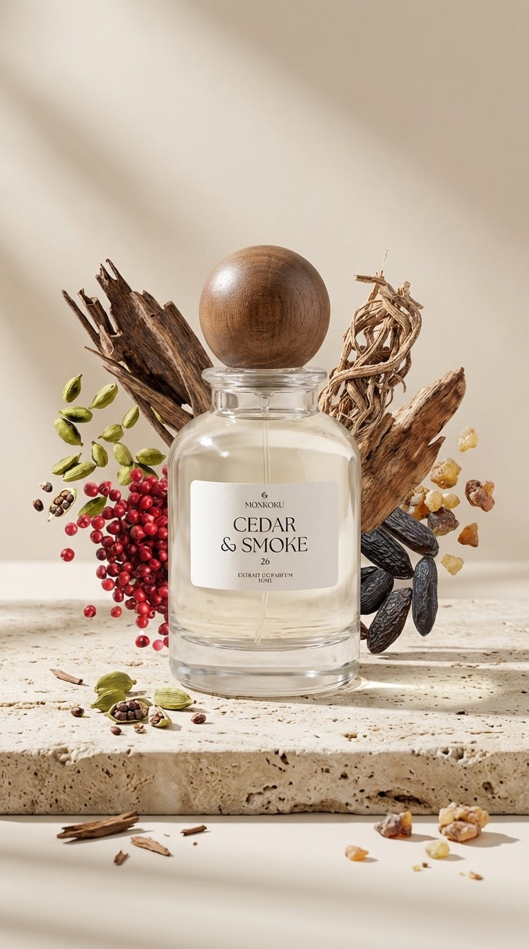 Cedar & Smoke Extrait de Parfum || MonKoku