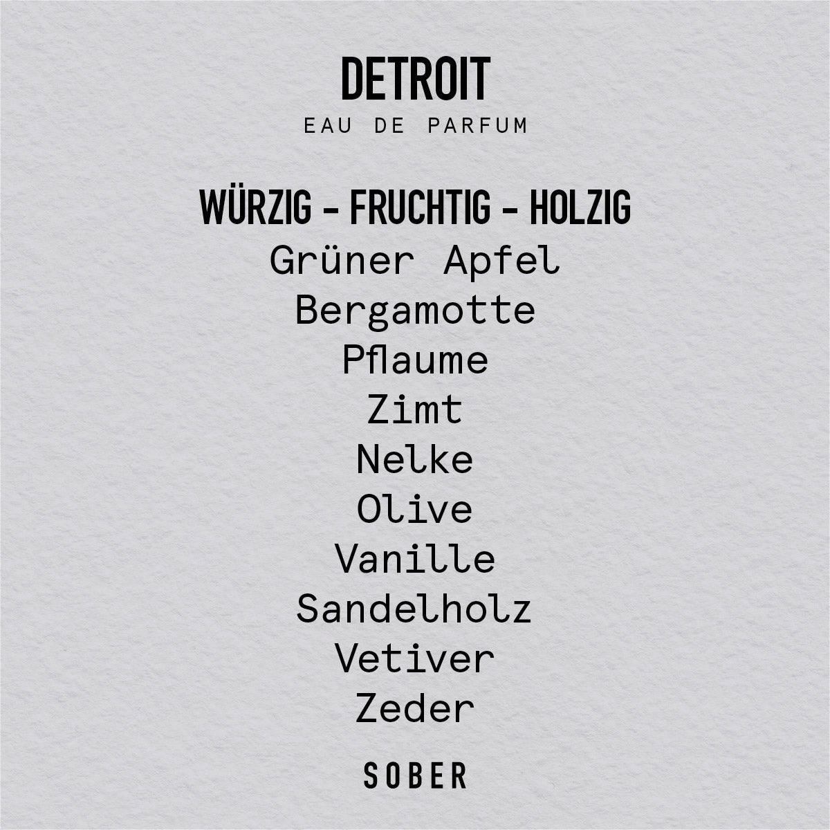 DETROIT - Eau de Parfum - MonKoku