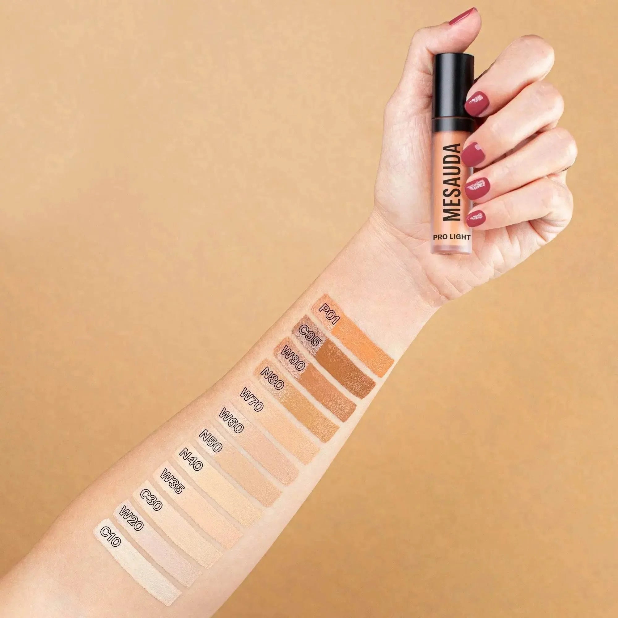 MESAUDA CONCEALER MOISTURIZING FLUID PRO LIGHT CONCEALER - MonKoku