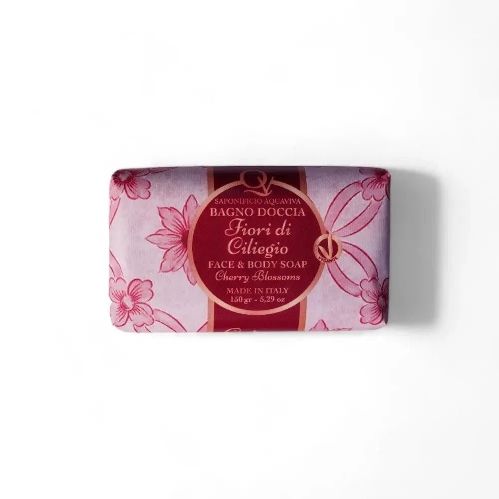 Saponifico Aquaviva Fiori di Ciliegio Face & Body Soap - MonKoku