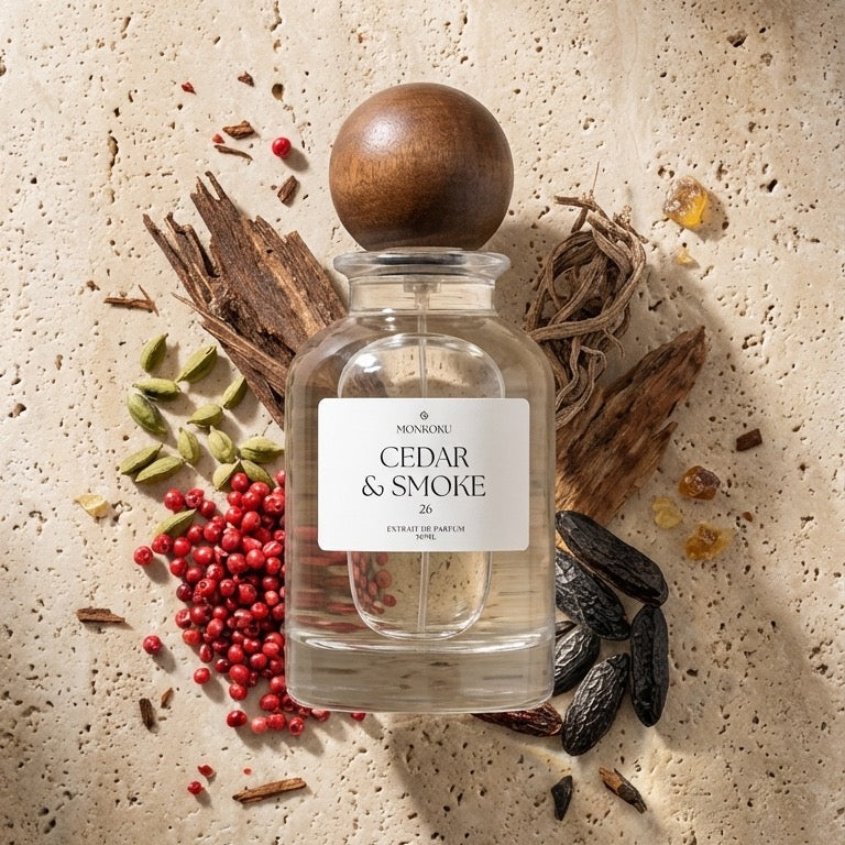 Cedar & Smoke Extrait de Parfum || MonKoku